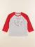 Tee-shirt - 12 mois Gris, rouge 1 - vertbaudet enfant 