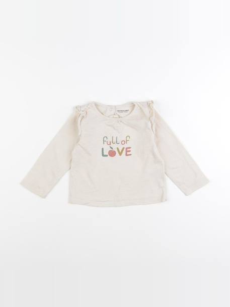 Tee-shirt - 12 mois Beige 1 - vertbaudet enfant 