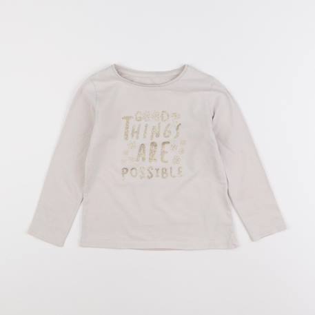 Tee-shirt - 5 ans Beige, or 1 - vertbaudet enfant 