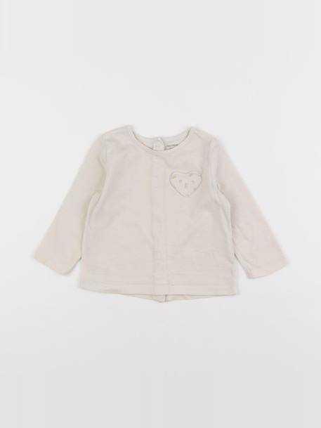 Tee-shirt - 9 mois Beige 1 - vertbaudet enfant 