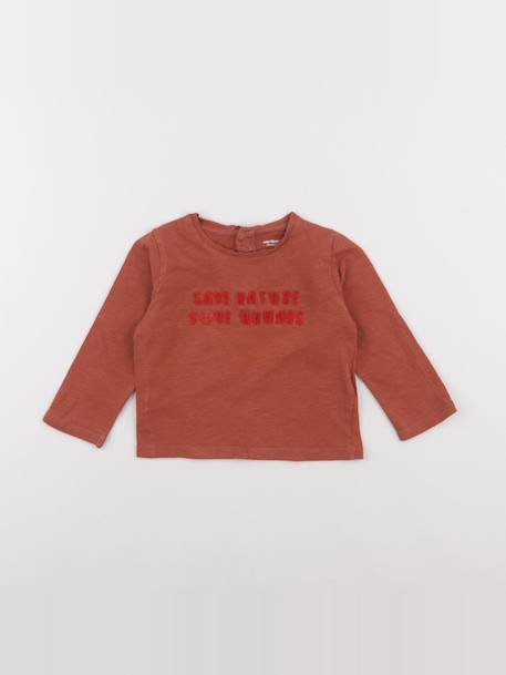 Tee-shirt - 18 mois Marron 1 - vertbaudet enfant 