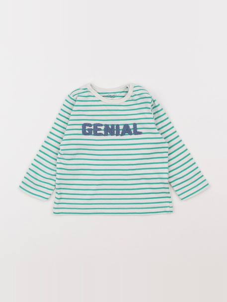 Tee-shirt - 6 mois Blanc, vert 1 - vertbaudet enfant 