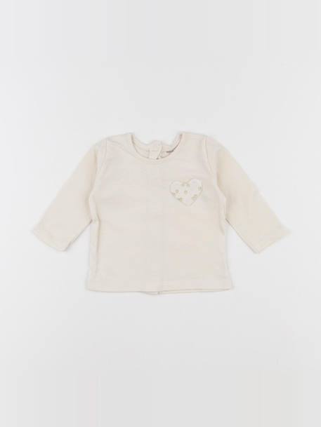 Tee-shirt - 3 mois Beige 1 - vertbaudet enfant 
