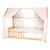 Ciel de lit cabane en gaze de coton duo 360 cm Coeurs rouge 2 - vertbaudet enfant 
