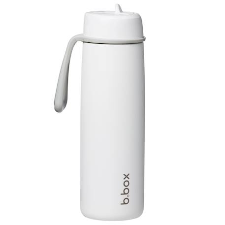 Gourde bouteille isotherme en inox avec paille Blanc+Bleu marine+Vert 1 - vertbaudet enfant 