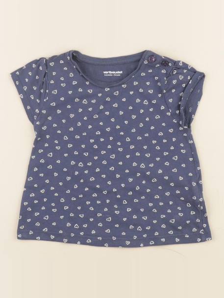 Tee-shirt - 12 mois Bleu 1 - vertbaudet enfant 
