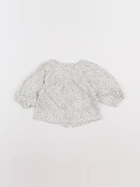 Tee-shirt - 3 mois Blanc, vert 1 - vertbaudet enfant 