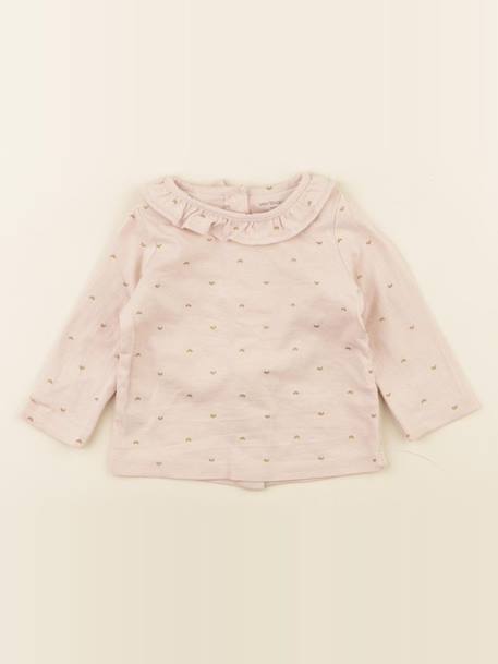 Tee-shirt - 3 mois Rose 1 - vertbaudet enfant 