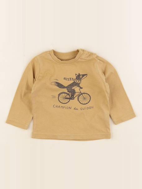 Tee-shirt - 6 mois Jaune 1 - vertbaudet enfant 