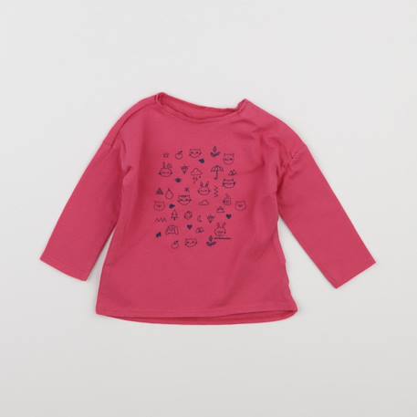 Tee-shirt - 6 mois Rose 1 - vertbaudet enfant 