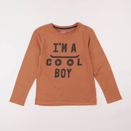 Tee-shirt - 10 ans Marron 1 - vertbaudet enfant 