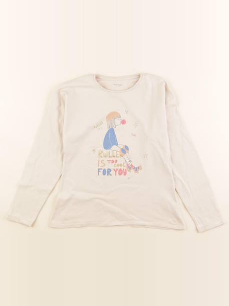 Tee-shirt - 10 ans Beige 1 - vertbaudet enfant 