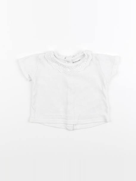 Tee-shirt - 6 mois Blanc 1 - vertbaudet enfant 