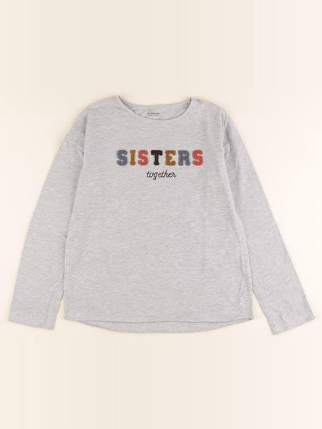 Tee-shirt - 10 ans Gris 1 - vertbaudet enfant 