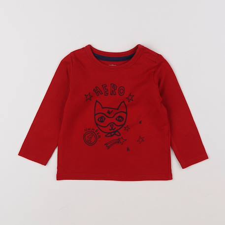 Tee-shirt - 9 mois Rouge 1 - vertbaudet enfant 
