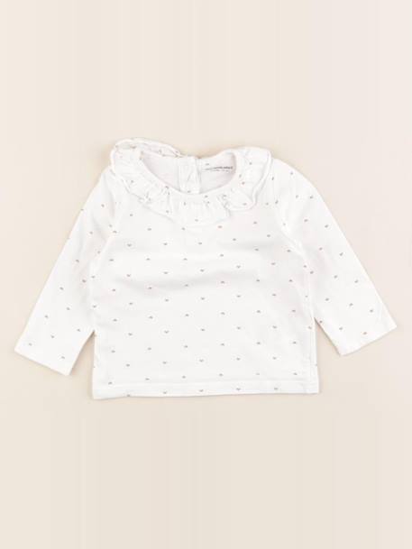 Tee-shirt - 12 mois Blanc 1 - vertbaudet enfant 
