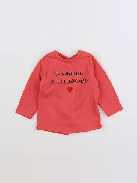 Tee-shirt - 3 mois Rose 1 - vertbaudet enfant 