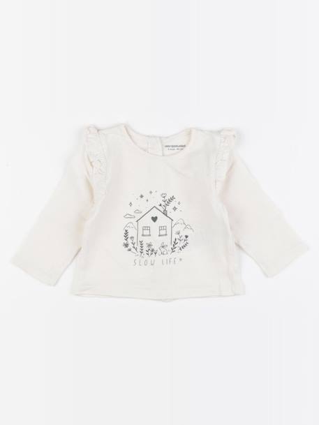 Tee-shirt - 3 mois Blanc 1 - vertbaudet enfant 
