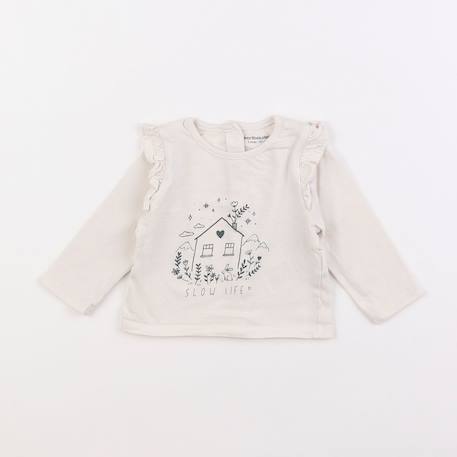 Tee-shirt - 3 mois Beige 1 - vertbaudet enfant 