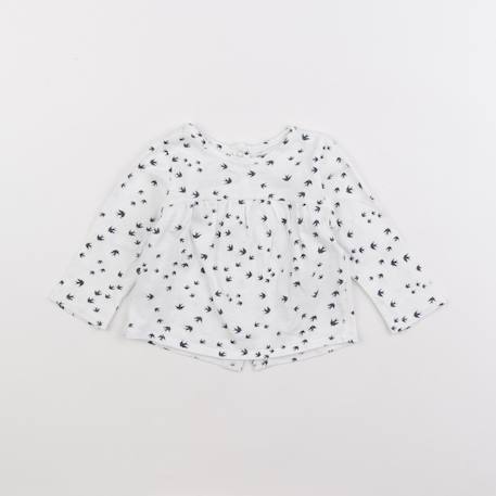 Tee-shirt - 6 mois Blanc 1 - vertbaudet enfant 
