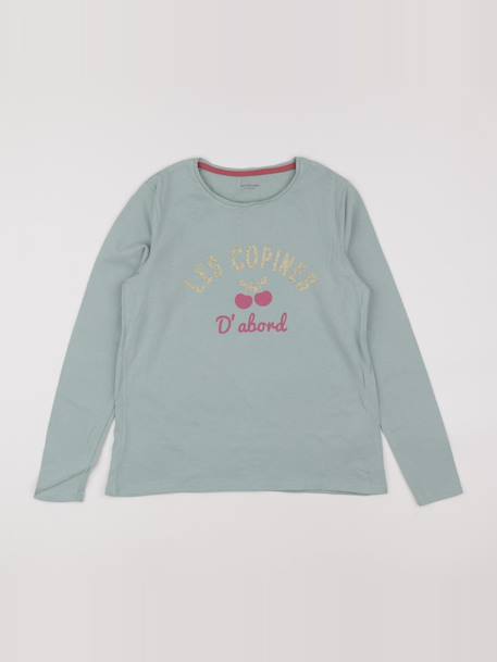Tee-shirt - 12 ans Vert, or 1 - vertbaudet enfant 