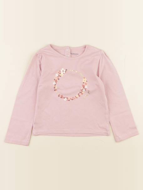 Tee-shirt - 36 mois Rose, or 1 - vertbaudet enfant 