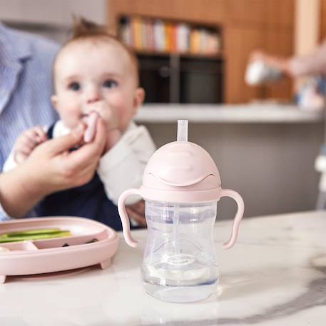 Tasse à paille lestée Beige+Bleu+Gris, jaune+Rose 21 - vertbaudet enfant 