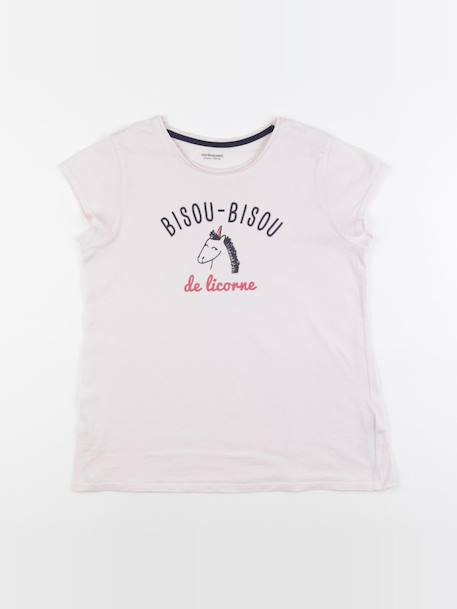 Tee-shirt - 12 ans Rose 1 - vertbaudet enfant 