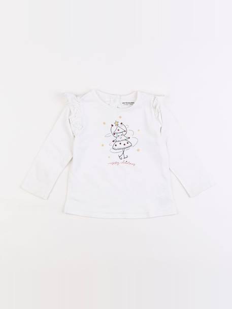 Tee-shirt - 12 mois Blanc 1 - vertbaudet enfant 