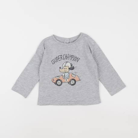 Tee-shirt - 18 mois Gris 1 - vertbaudet enfant 