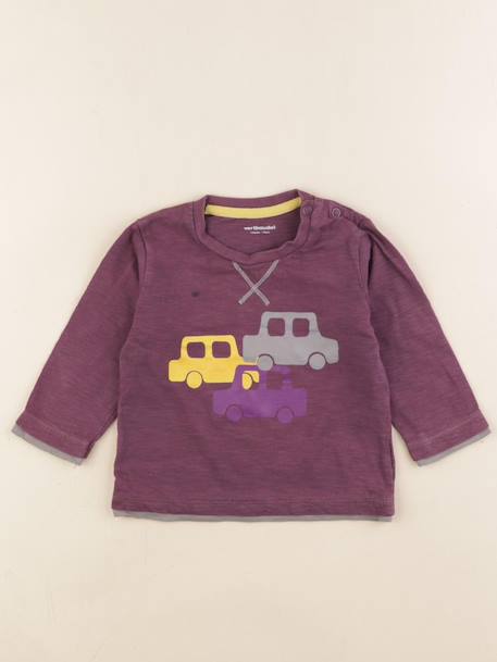 Tee-shirt - 12 mois Violet 1 - vertbaudet enfant 
