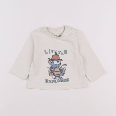 Tee-shirt - 3 mois Beige 1 - vertbaudet enfant 