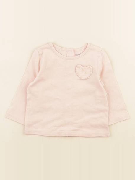 Tee-shirt - 3 mois Rose 1 - vertbaudet enfant 