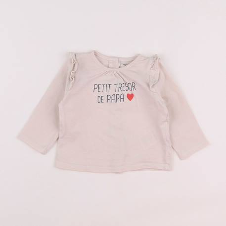Tee-shirt - 3 mois Beige 1 - vertbaudet enfant 
