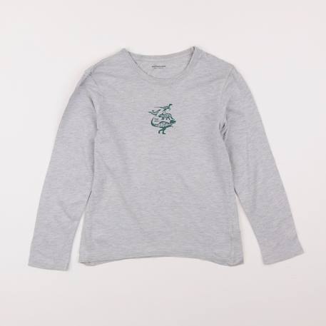 Tee-shirt - 8 ans Gris 1 - vertbaudet enfant 