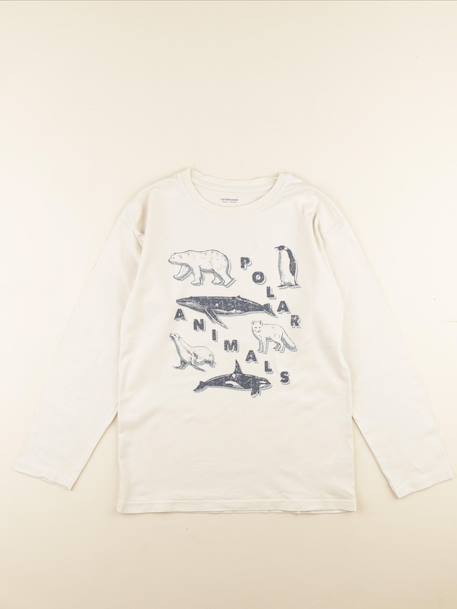 Tee-shirt - 12 ans Beige 1 - vertbaudet enfant 