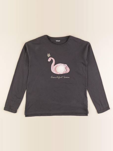 Tee-shirt - 12 ans Gris 1 - vertbaudet enfant 