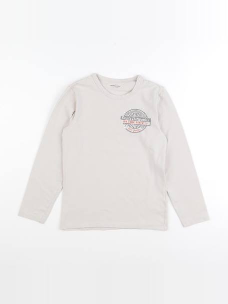 Tee-shirt - 10 ans Beige 1 - vertbaudet enfant 