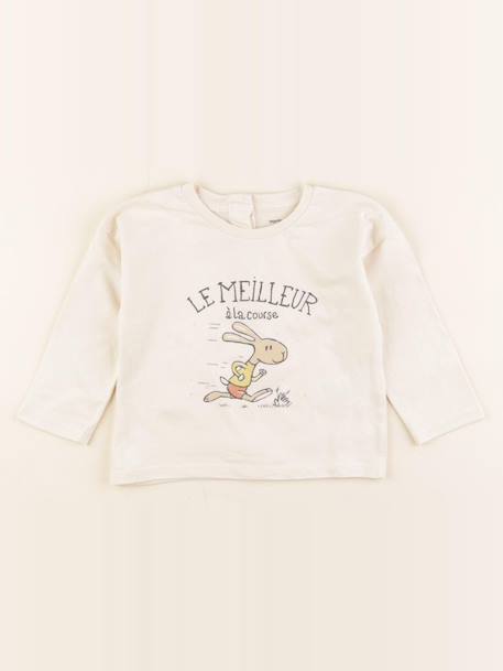 Tee-shirt - 18 mois Blanc 1 - vertbaudet enfant 