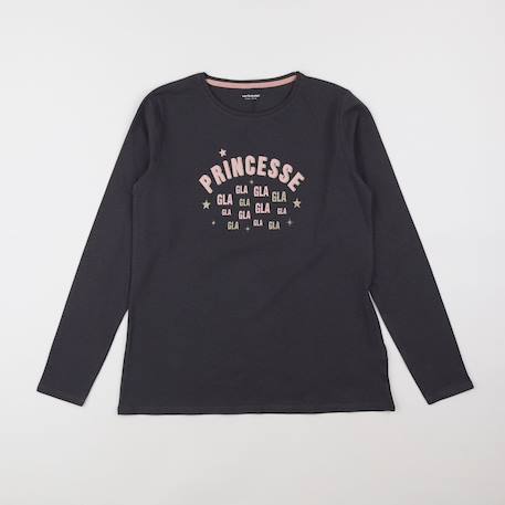 Tee-shirt - 12 ans Gris 1 - vertbaudet enfant 