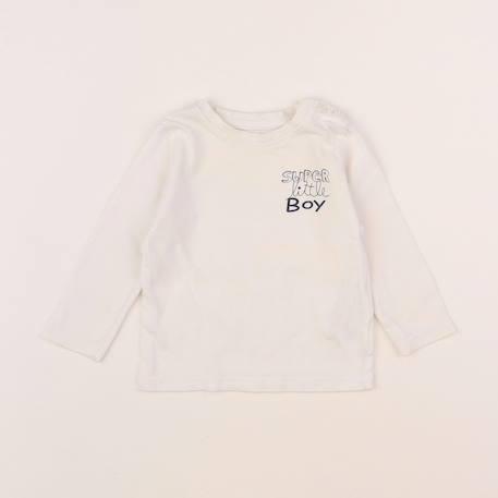 Tee-shirt - 6 mois Blanc 1 - vertbaudet enfant 