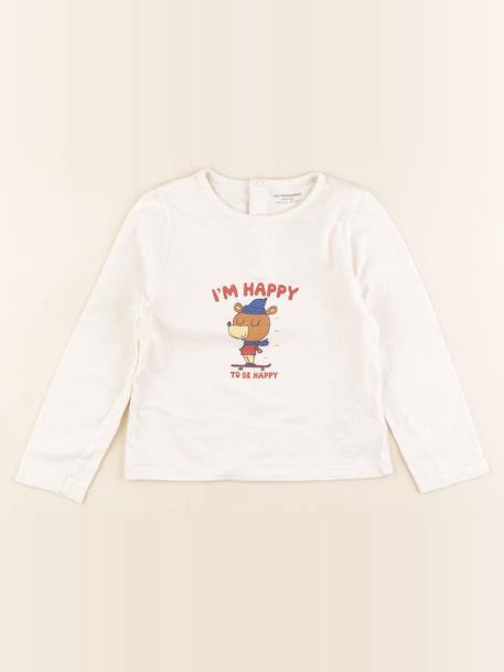 Tee-shirt - 36 mois Beige 1 - vertbaudet enfant 