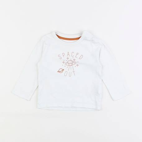 Tee-shirt - 6 mois Blanc 1 - vertbaudet enfant 
