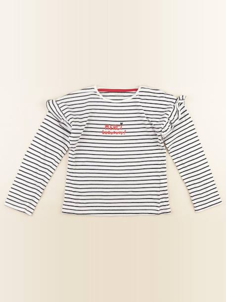 Tee-shirt - 8 ans Blanc, bleu 1 - vertbaudet enfant 