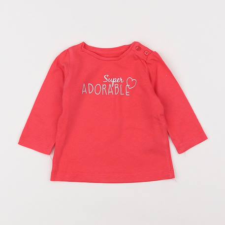 Tee-shirt - 3 mois Rose 1 - vertbaudet enfant 