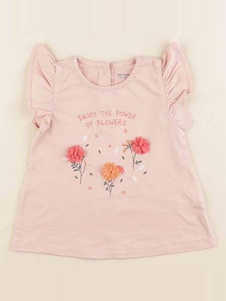 Tee-shirt - 18 mois Rose 1 - vertbaudet enfant 