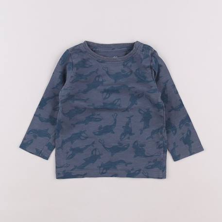 Tee-shirt - 9 mois Bleu 1 - vertbaudet enfant 