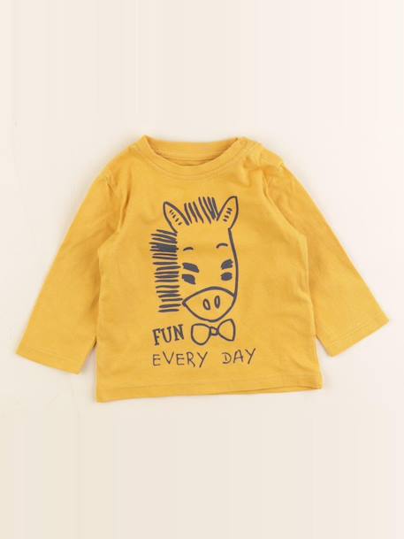 Tee-shirt - 3 mois Jaune 1 - vertbaudet enfant 