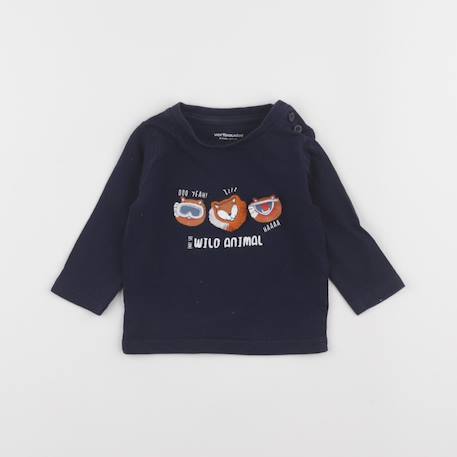 Tee-shirt - 6 mois Bleu 1 - vertbaudet enfant 