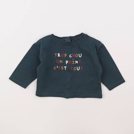 Tee-shirt - 6 mois Gris 1 - vertbaudet enfant 
